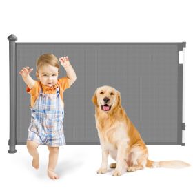 Retractable Baby Security Gate Door 58.3in Extra Wide Stair Gate for Toddlers Dogs Baby Gate with Punch Kit Punch-free Kit for Doorway Hallway In