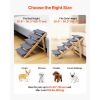 Wood Pet Stairs, 5-Step Dog Stairs for Beds, Sofa & Cars, 150lbs Load Capacity, Floded Flat Design