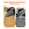 Dog Stairs for Car, 4 Steps Extra Wide Foldable Dog Ramp for Large Dogs with Non-Slip Surface, Portable Lightweight Pet Stairs Ladder for Car, SU