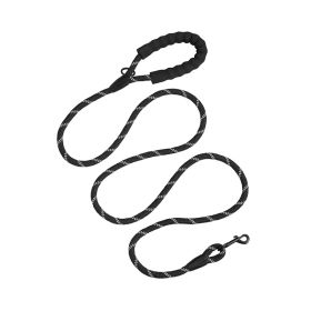Rope Dog Leash with Padded Handle for Medium Large Dogs
