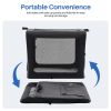 3-Door Soft Pet Airline Approved Crate with Storage Bag & Washable Pad, Up To 30Lbs, For Indoor Outdoor Dog/Cat/Pet Kennel Carrier, Black