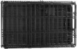 Foldable Metal Wire Dog Crate with Removable Tray, Single Door, Divider Panel, Collapsible for Travel, 22 x 13 x 16 in, Black