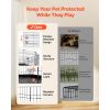 Dog Playpen 30 Inch 8 Panels Foldable Exercise Pen with Bottom Pad, Indoor Metal Pet Fence with Door, Heavy Duty Puppy Crate Kennel