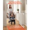Baby Gate for Stairs, 29-43 in Adjustable Width, 36 in High Dog Gate, No Bottom Bar, One-Handed Operation