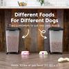 Dog Food Storage Container, 2 Pack, Up to 30 lbs Each, Airtight Seal for Freshness, Wheels for Rolling, Easy One Hand Opening, Made in USA, BPA Free