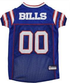 Buffalo Bills Pet Striped Jersey (size: LG)