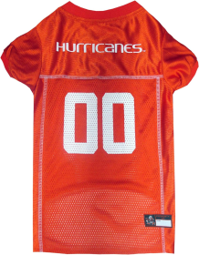 U Of Miami Pet Jersey (size: LG)