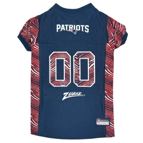 New England Patriots Zubaz Pet Jersey (size: LG)