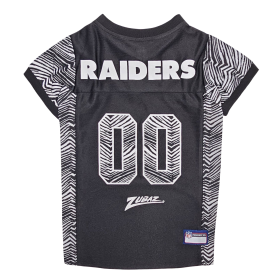 Las Vegas Raiders Zubaz Pet Jersey (size: LG)