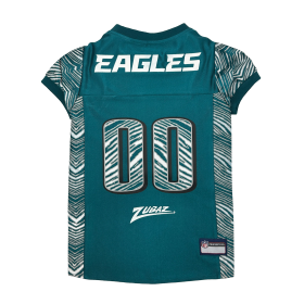 Philadelphia Eagles Zubaz Pet Jersey (size: LG)
