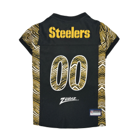Pittsburgh Steelers Zubaz Pet Jersey (size: LG)