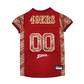 San Francisco 49ers Zubaz Pet Jersey (size: LG)