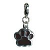 Shiny Paw Print Enamel Charm