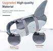 Dog Life Jacket Shark; Dog Lifesaver Vests with Rescue Handle for Small Medium and Large Dogs; Pet Safety Swimsuit Preserver for Swimming Pool Be
