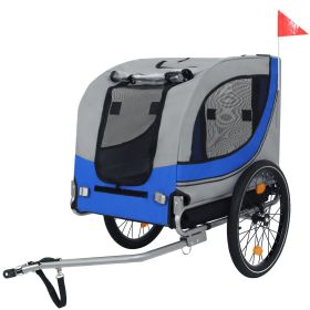 Large Folding Bike Trailer for Dogs – 66LB Capacity All-Terrain Pet Carrier, Durable Steel Frame for Cycling, Jogging, Camping & Outdoor Adventures (Color: as Pic)